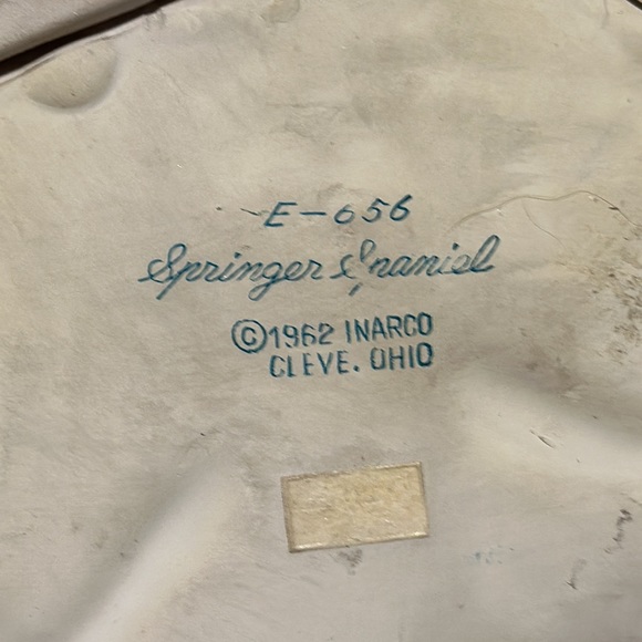 Vintage 3D Springer Spaniel Ceramic Wall Plaque 1962 - Picture 4 of 5